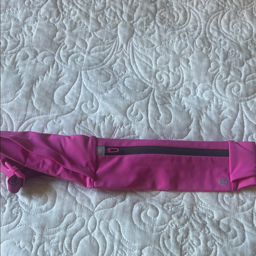 Lululemon pink Waist Belt with Zipper